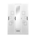 STEEL XR SLIDING WARDROBE 3 DOOR PRINTING 1