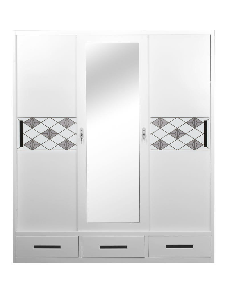 STEEL HBW 106 SLIDING WARDROBE 3 DOOR PRINTING 2