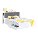 BED DOUBLE ECLIPSE 160 x 200 WHITE