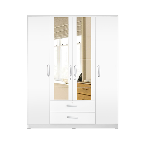 WARDROBE 4 DOORS WHITE