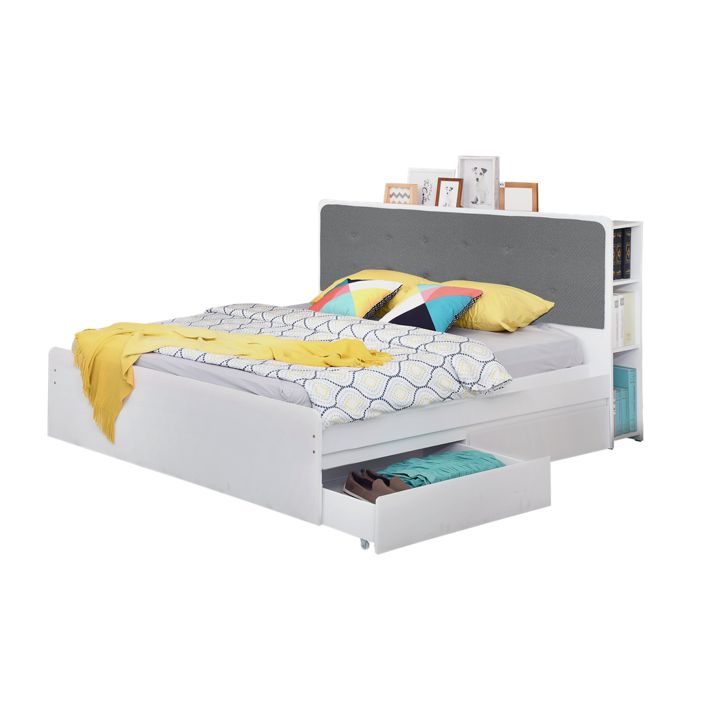 BED DOUBLE ECLIPSE 180 x 200 WHITE