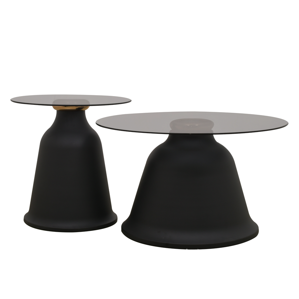 COFFEE TABLE B-715 BLACK DIA70 DIA50