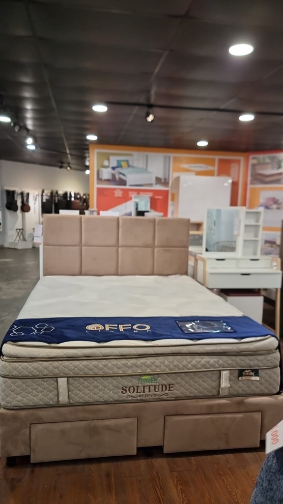 DIVAN HEADBOARD 120 CINDY NAKAMA BROWN