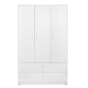 WARDROBE 3 DOORS KYOTO WHITE