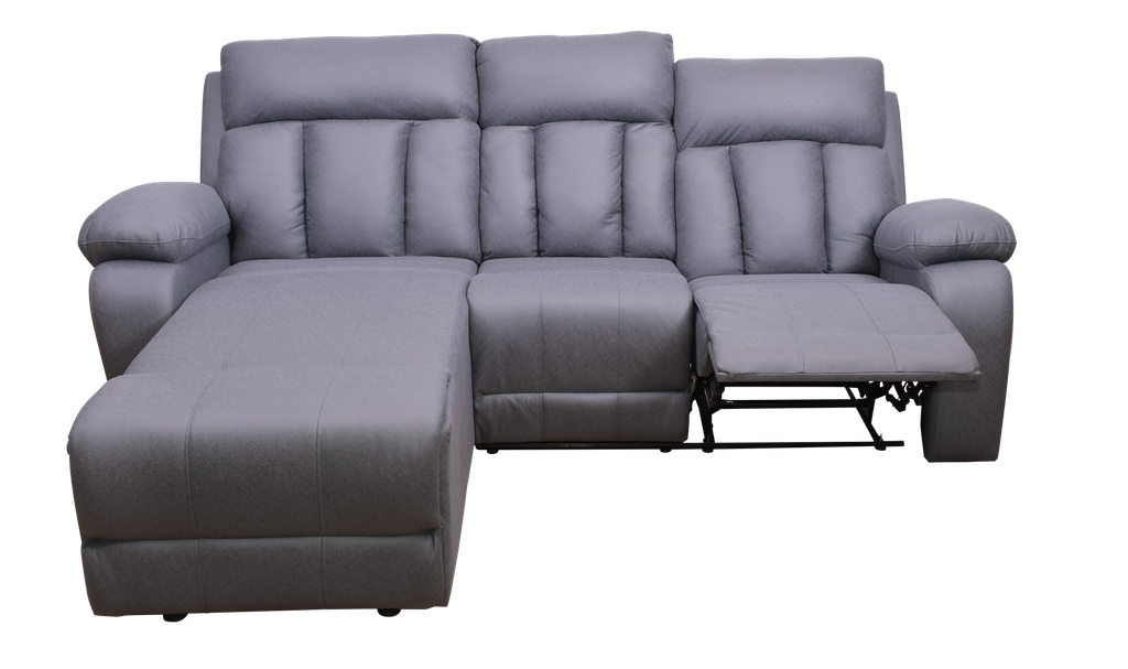 SOFA RECLINER L-VISBY 3 SEATER PACKING KARTON ARION GREY SLATE