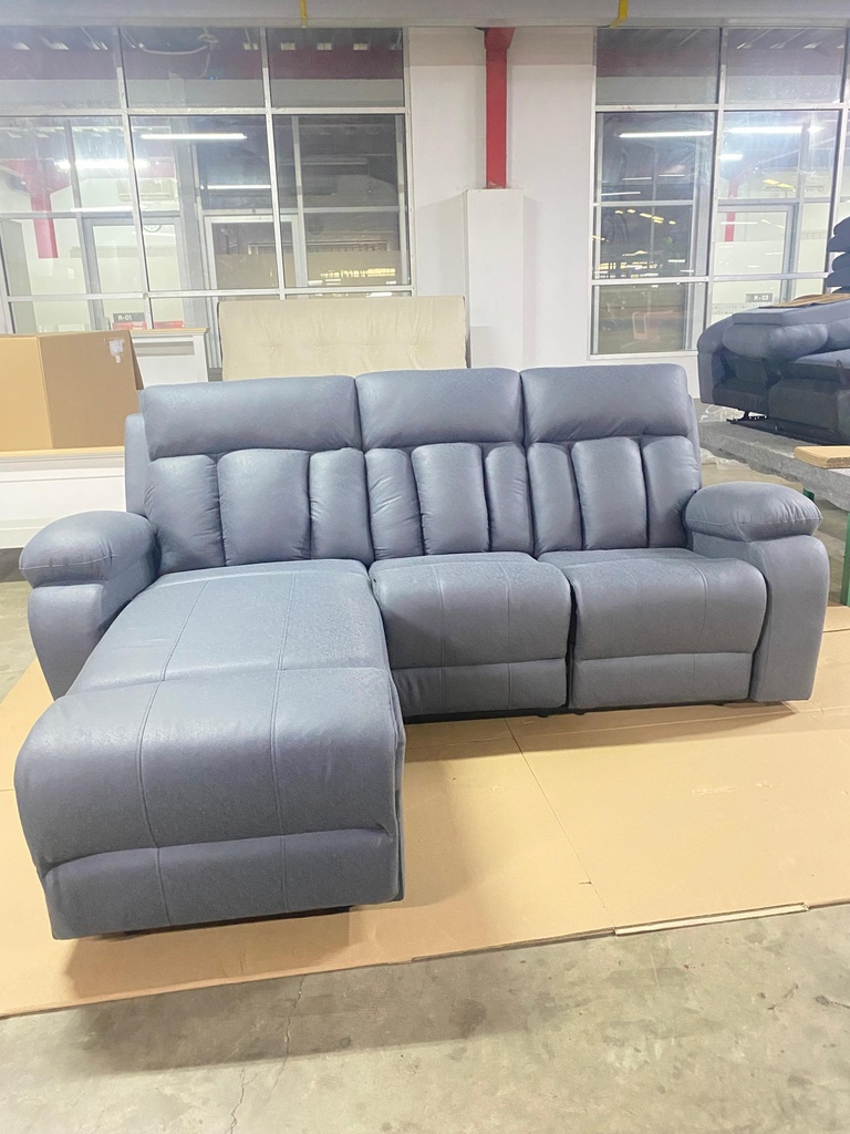 SOFA RECLINER L-VISBY 3 SEATER PACKING KARTON ARION GREY SLATE