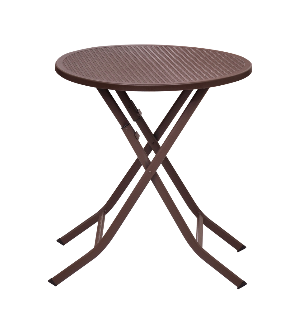 FOLDING TABLE 10# ROUND DIA 65 BROWN