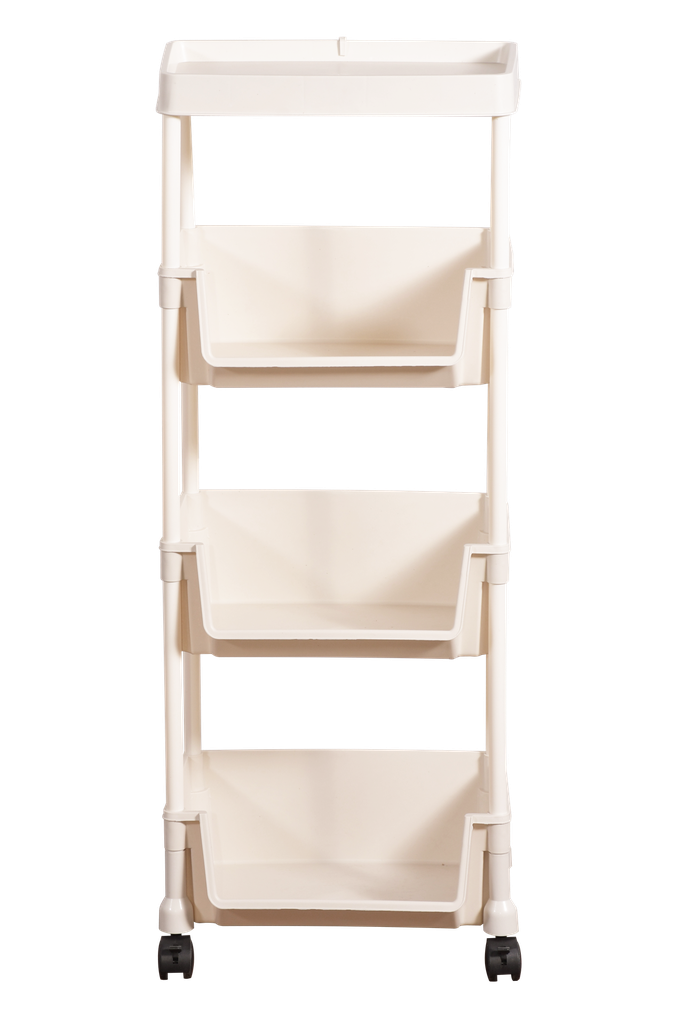 TROLLEY KJGR101-4 PLASTIC WHITE