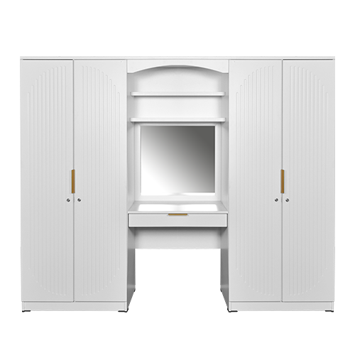 WARDROBE DRESSING TABLE NEVA WHITE