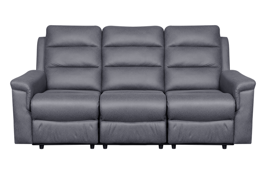 SOFA RECLAINER OSLO 3 SEATER GREY SLATE