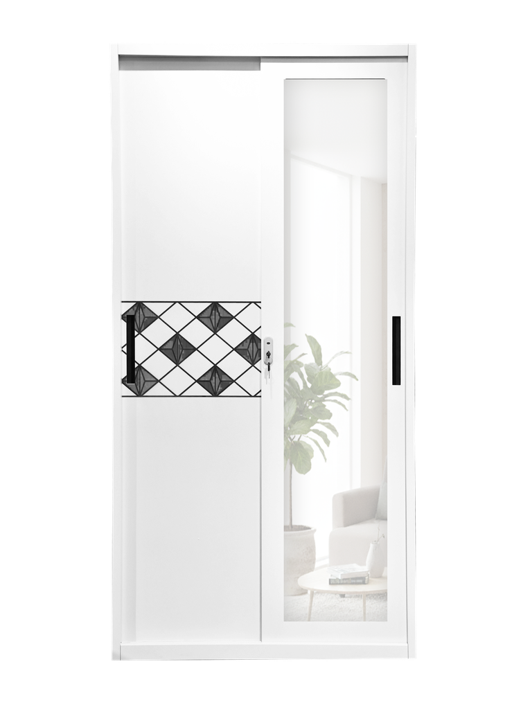 STEEL HBW 105 SLIDING WARDROBE 2 DOOR PRINTING 