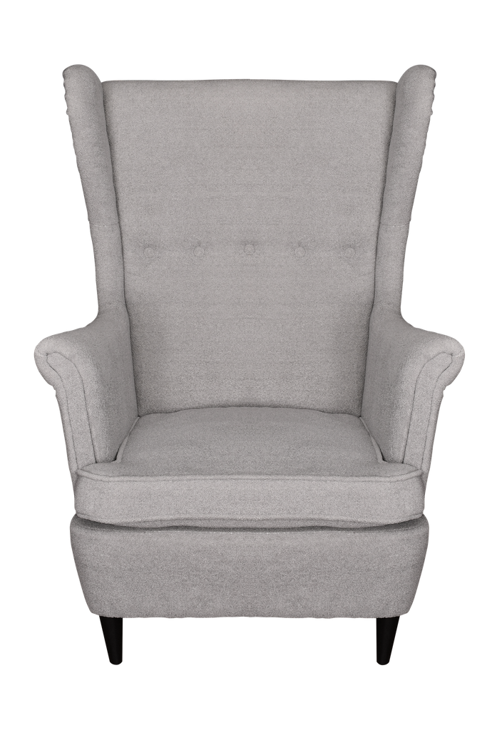 WING CHAIR BASSEL DARK GREY