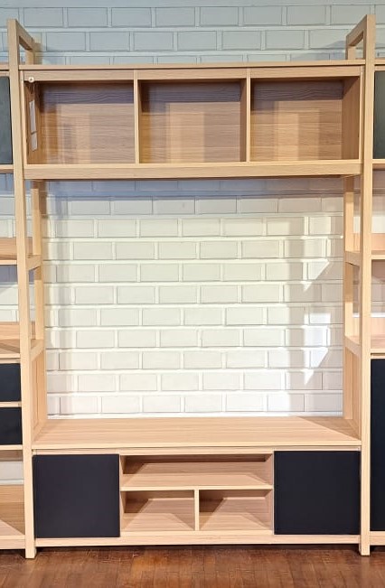STORAGE MODULAR CENTER ALVANO WINTER MAPLE BLACK
