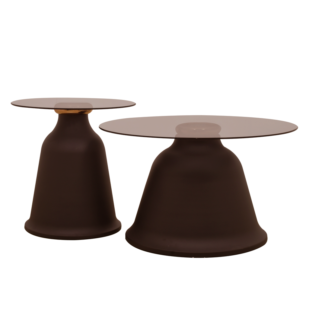 COFFEE TABLE B-715 BROWN DIA70 DIA50