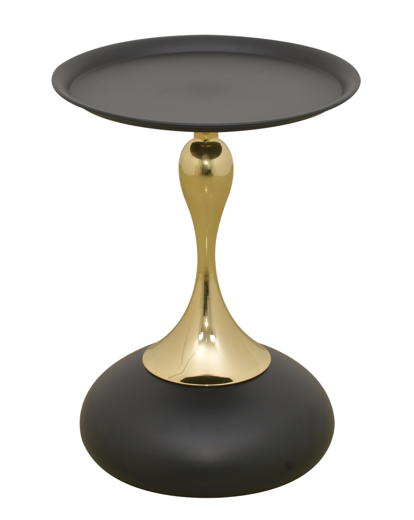 COFFEE TABLE 017-BL DIA 40 CM BLACK