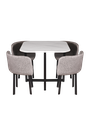 DINING SET DT1009 90*90CM WHITE