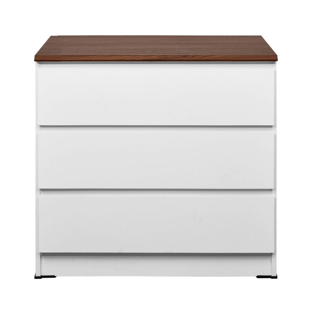 LILY 3 DRAWERS SNOOZE WHITE DM BROWN