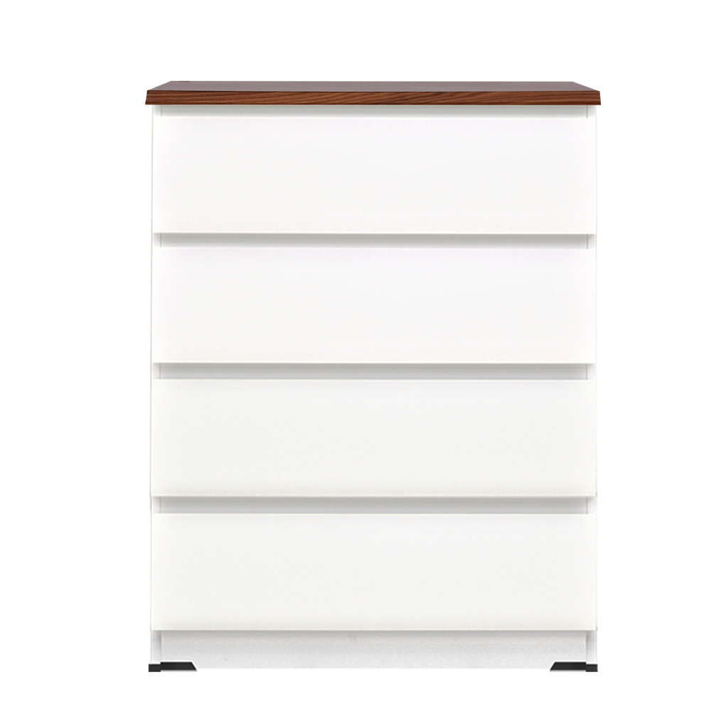 LILY 4 DRAWERS SNOOZE WHITE DM BROWN