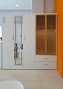 STEEL XR SLIDING WARDROBE 5 DOOR WHITE
