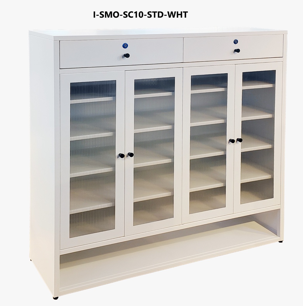 STEEL SHOE CABINET SC10 WHITE