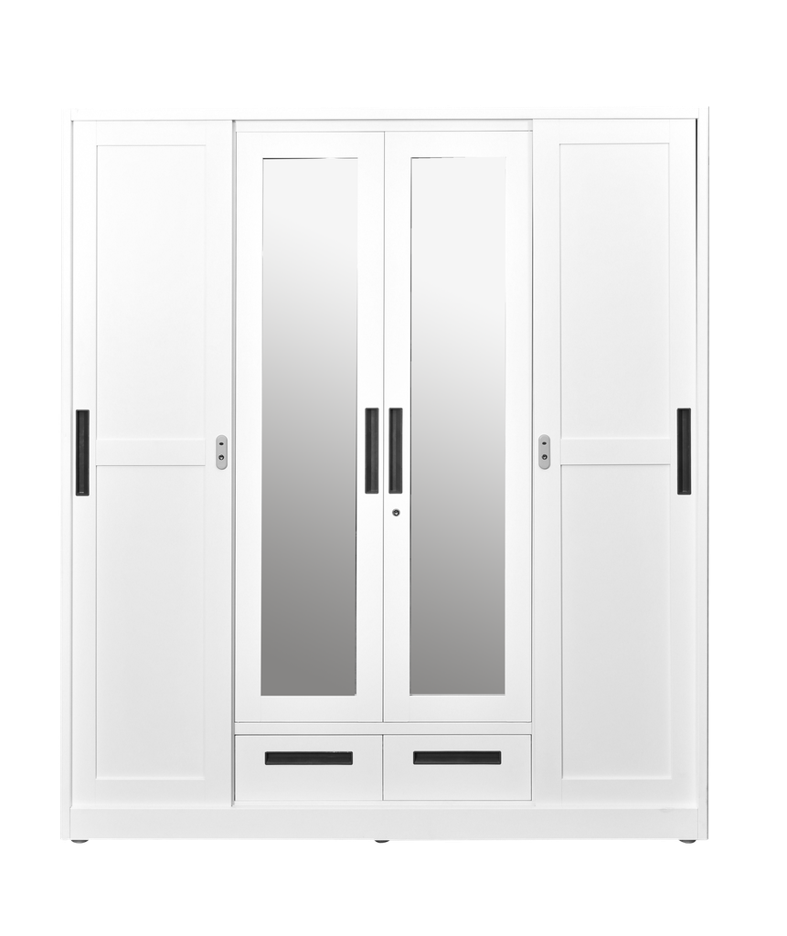 SLIDING WARDROBE A1600 4 DOOR WHITE