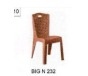 KURSI PLASTIK BIG N 232 BROWN TEAK 