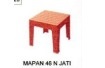 MEJA PLASTIK MAPAN 46 N BROWN TEAK