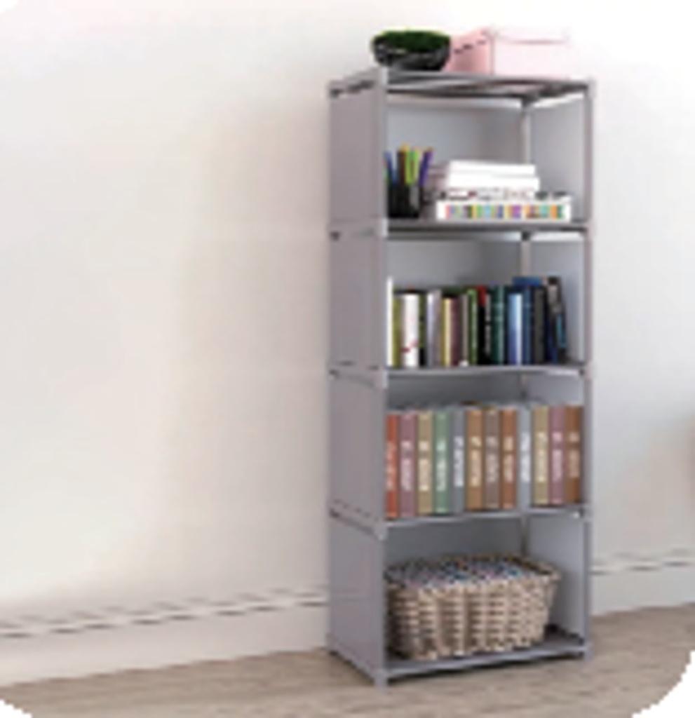 PLASTIC BOOK SHELF KJG6224 GREY