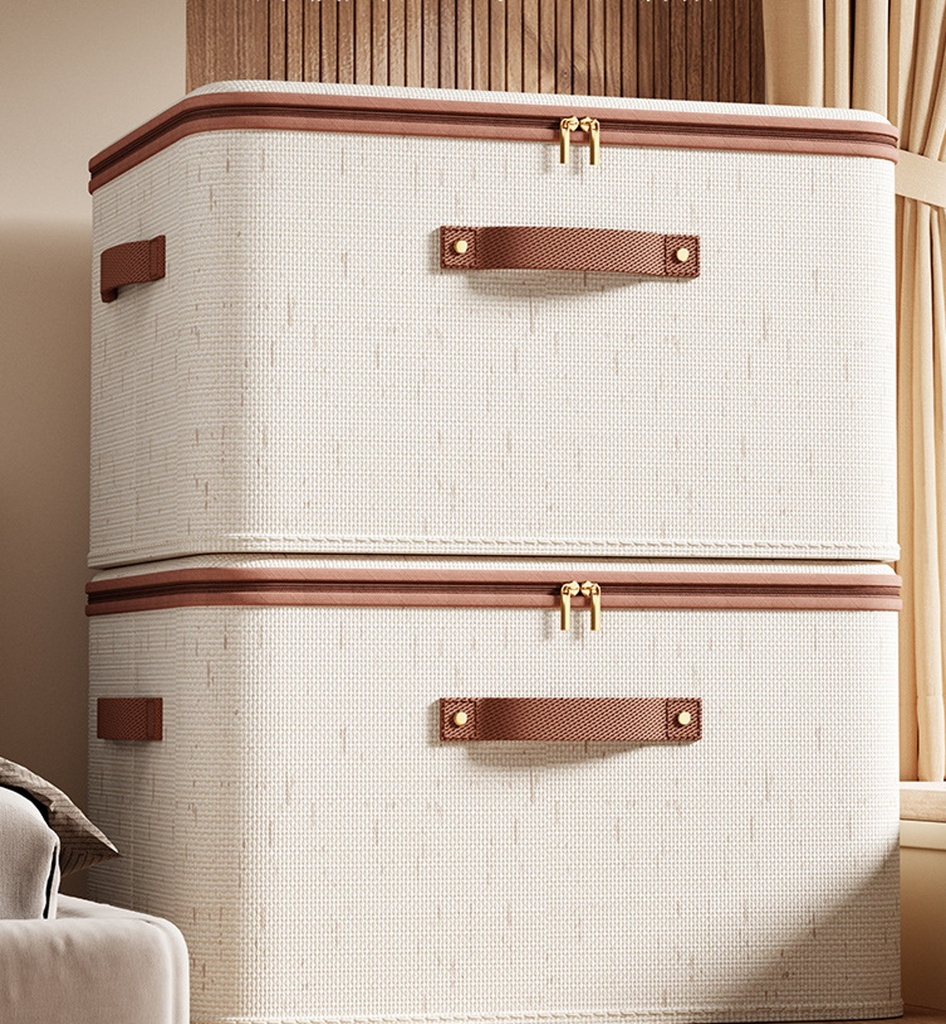FOLDABLE STORAGE BOX KJG6230 42L BEIGE