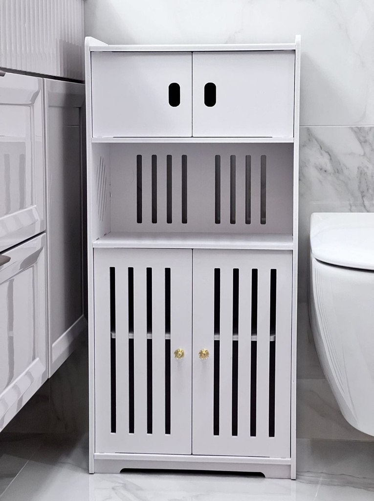 PLASTIC STORAGE RACK KJG6234 WHITE