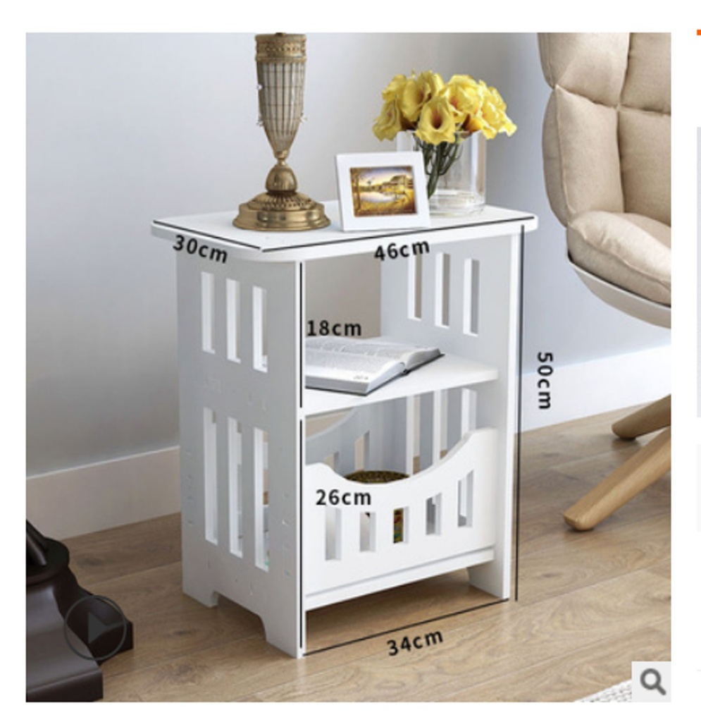 PLASTIC STORAGE RACK KJG6235 WHITE
