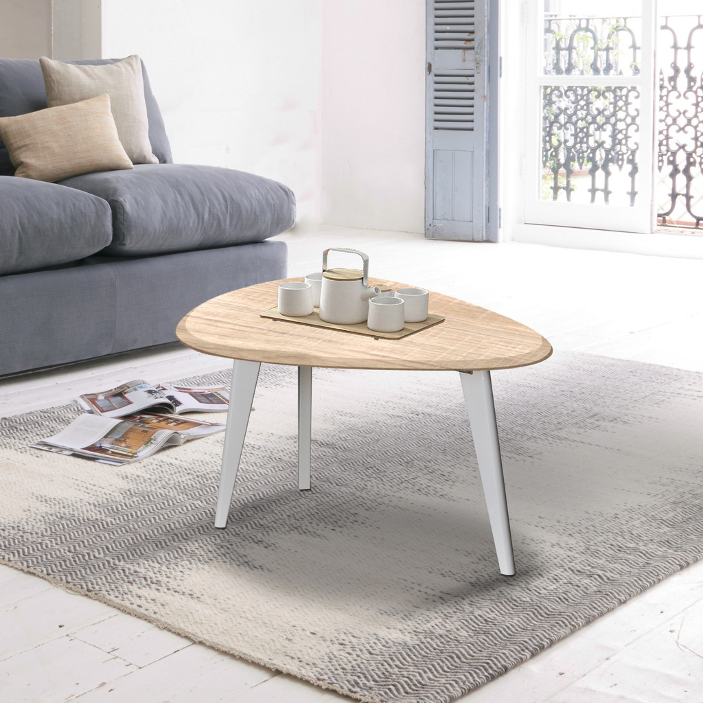 OVAL COFFEE TABLE 01169 BELINDA SONOMA OAK LIGHT