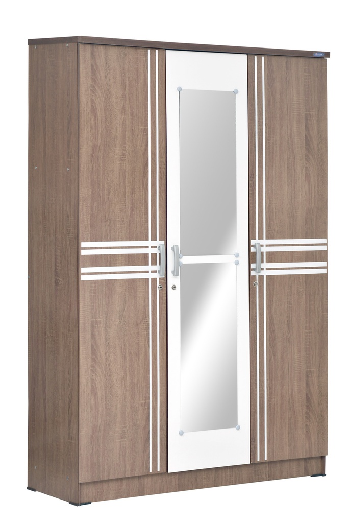 LEMARI PAKAIAN 3 PT CRM LUNA SONOMA OAK F WALNUT
