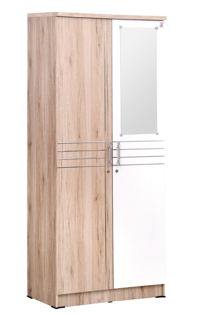 LEMARI PAKAIAN 2 PT CERMIN HELENA SAN REMO LIGHT