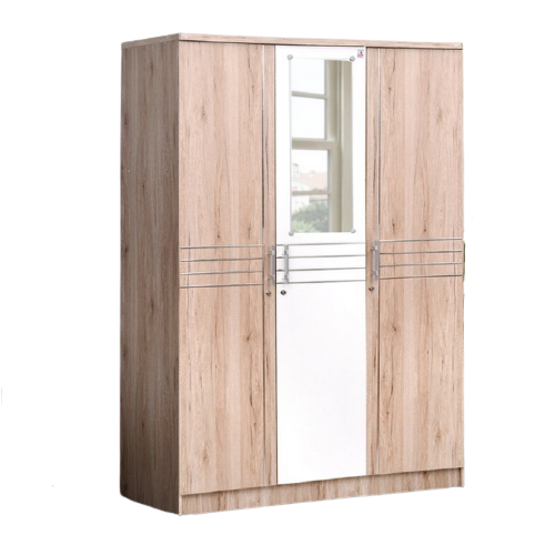 LEMARI PAKAIAN 3 PT CERMIN HELENA SAN REMO LIGHT