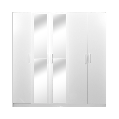 [WRX-ORC-05M-WHT] WARDROBE 5 DOORS WHITE