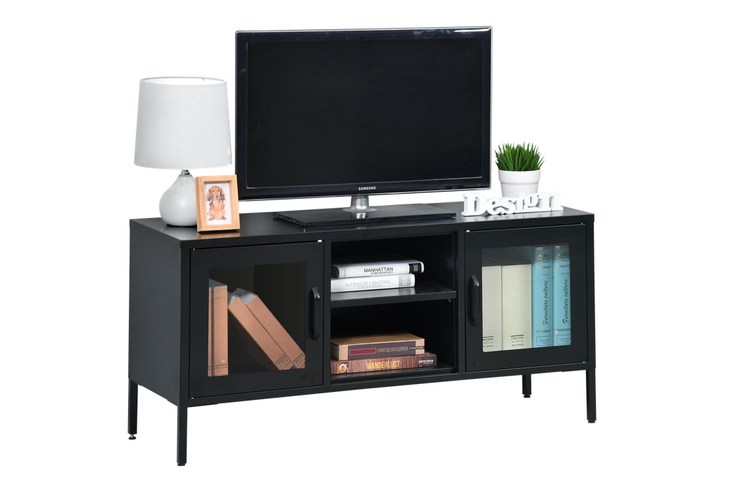 STEEL CABINET WITH GLASS AW1200