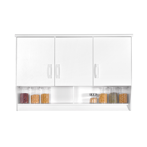 [L-DIN-KSALUNA-3DR-WHT] KITCHEN SET ATAS 3 PINTU LUNA PUTIH