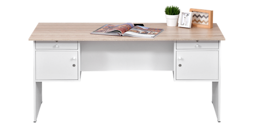 [L-OFC-MTB201-STD-SOW] OFFICE DESK 0201 SONOMA OAK LIGHT / WHITE