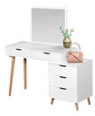 [L-BED-MRSL03-STD-WHT] DRESSING TABLE 03 SOLID LEG