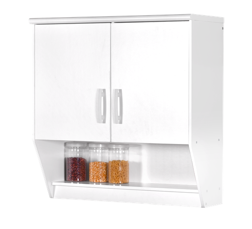 [L-DIN-KSALUNA-2DR-WHT] KITCHEN SET ATAS 2 PINTU LUNA PUTIH