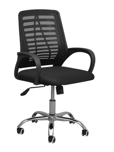 [I-OFC-KK261-STD-BLK] OFFICE CHAIR KK261 BLACK 