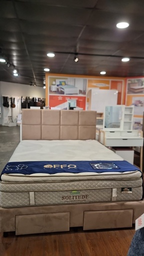 [L-BED-DIVHBCNDY-180-BRW] DIVAN HEADBOARD 180 CINDY NAKAMA BROWN