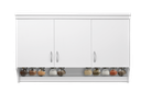 [L-DIN-KSA5610C-STD-WHT] KITCHEN SET ATAS 3 PINTU 5610 WHITE
