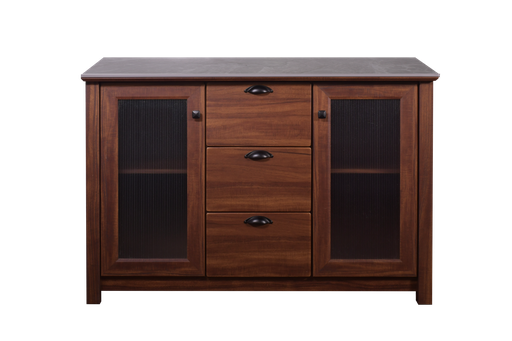 [L-DIN-KSBODL23-STD-BRT] KITCHEN SET BAWAH 2 PINTU 3 LACI ODELIA BROWN TEAK