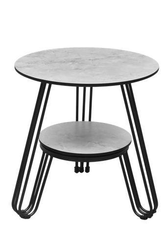 [I-LIV-CTA6-STD-GRY] COFFEE TABLE A6 DIA 60 GREY