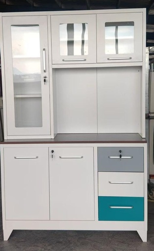 [I-DIN-KSC001-STD-WHT] STEEL KITCHEN SET 001 WHITE 