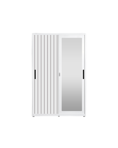 [I-BED-SLW120-2DR-PR3] STEEL 120 SLIDING WARDROBE 2 DOOR PRINTING 3