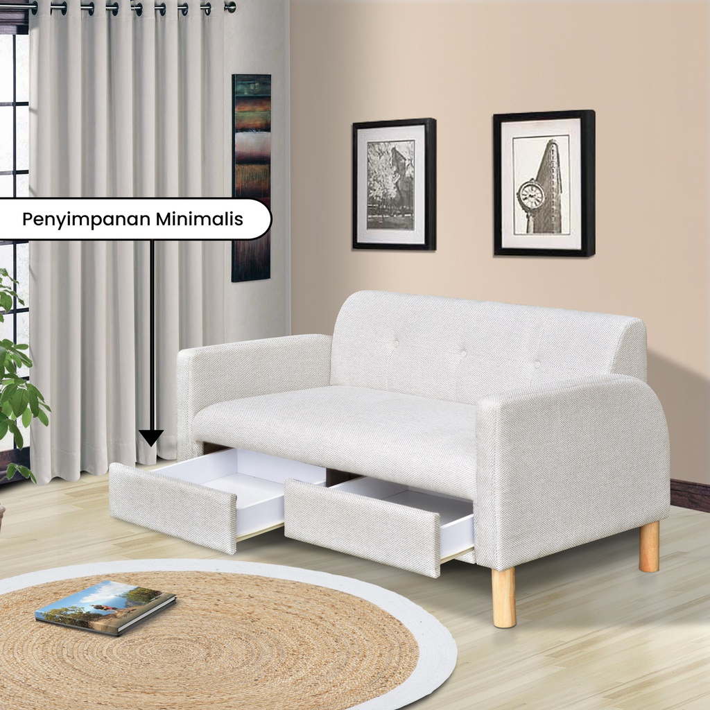 SOFA 2 SEATER BESTA FABRIC