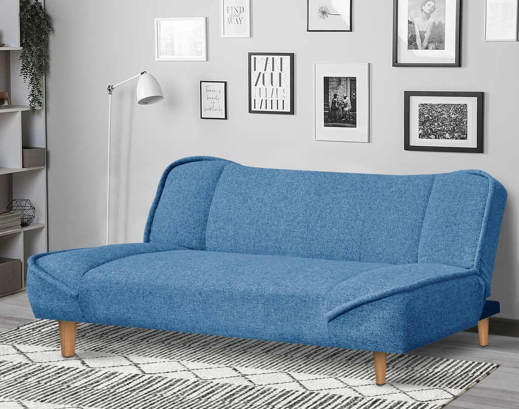 SOFABED LAGUNA KAKI KAYU FABRIC
